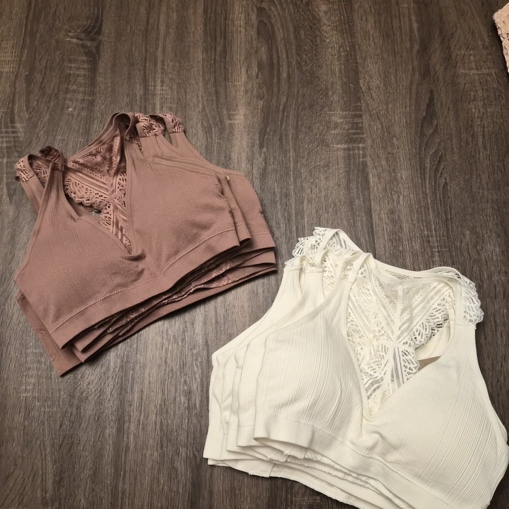 Ivory Lace Racerback Bralette - Picture 4 of 5